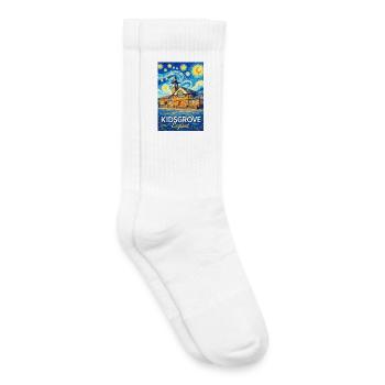 KIDSGROVE England Swirl Sky - Kids Tennis Socks - white - Right
