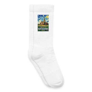 Rotherham England Minster Sternennacht - Kinder Tennissocken - Weiß - Rechts