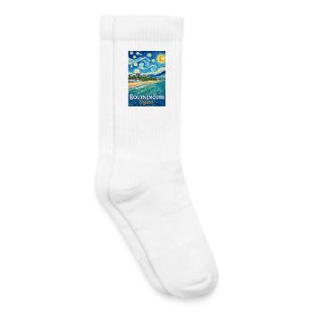 Bournemouth England Sternennacht - Kinder Tennissocken - Weiß - Rechts