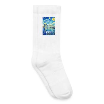 Poole England Hafen im Sternenstil - Kinder Tennissocken - Weiß - Rechts