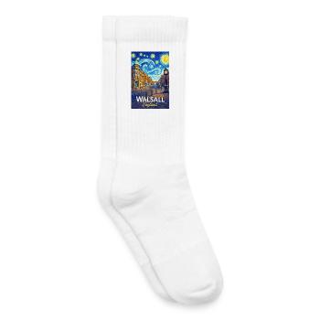 Walsall England Starry Night - Kids Tennis Socks - white - Right