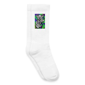 Koala - Chaussettes de tennis bio enfant - blanc - Droite