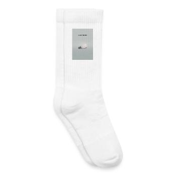 Affiche de pensée créative Crack The Idea - Chaussettes de tennis bio enfant - blanc - Droite