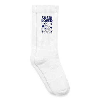 Sushi Lovers: Rice, Nori & Soy - Kids Tennis Socks - white - Right
