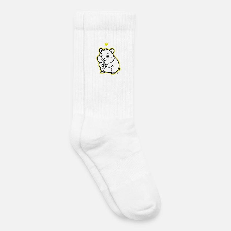 Arnold_the_Hamster - Kinder Tennissocken - Weiß