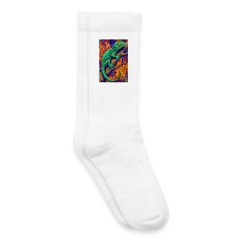 Gecko - Kinder Tennissocken - Weiß - Rechts