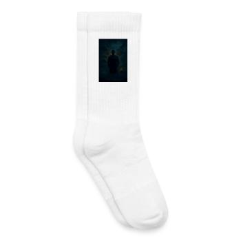 Schattenrätsel im Nebel - Kinder Tennissocken - Weiß - Rechts