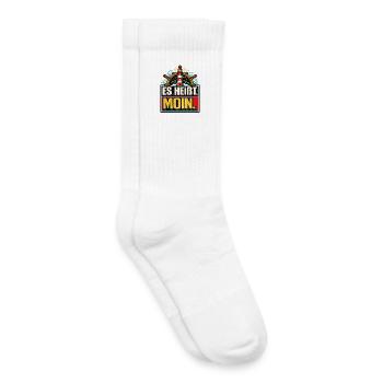 Es Heißt Moin - Maritimer Gruß - Kinder Tennissocken - Weiß - Rechts
