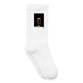 Beer glass evening light - Kids Tennis Socks - white - Right