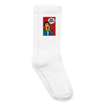 Pop Art Panik Panel - Kinder Tennissocken - Weiß - Rechts