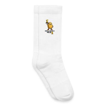 Normale Kartoffeln auf die 1 Fußball - Kinder Tennissocken - Weiß - Rechts