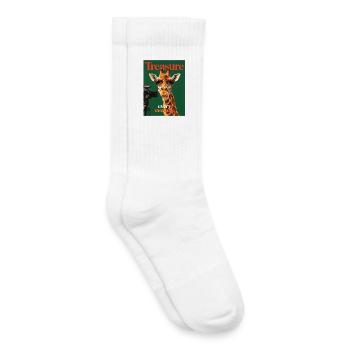 Giraffe - Kids Tennis Socks - white - Right