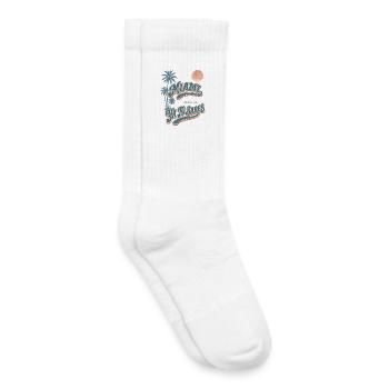Miami YaTuSabes Palmiers rétro - Chaussettes de tennis bio enfant - blanc - Droite