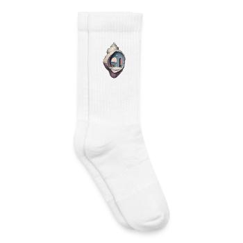 Room Within - Surreal Seashell Interior - Kids Tennis Socks - white - Right