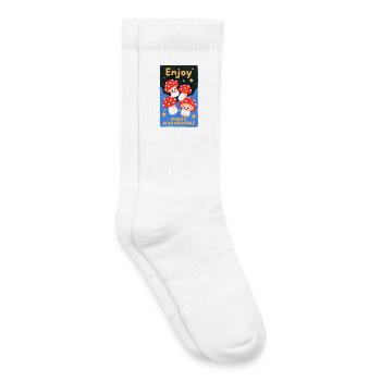 Enjoy colorful mushrooms - Kids Tennis Socks - white - Right