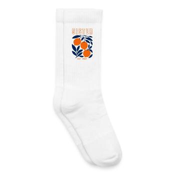 Sister 2027 - Chaussettes de tennis bio enfant - blanc - Droite