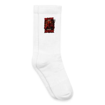 Libérez votre Satan intérieur | Graphique du Démon Sombre - Chaussettes de tennis bio enfant - blanc - Droite