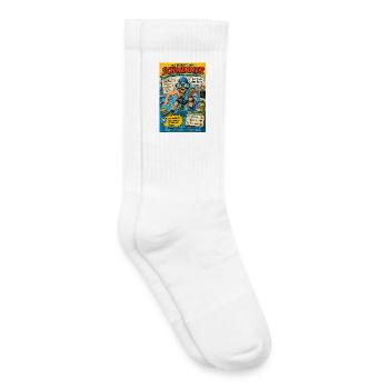 Der Schwimmer – nur noch eine Bahn - Kinder Tennissocken - Weiß - Rechts
