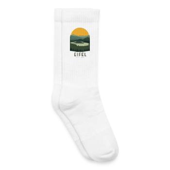 Eifel Germany | Vintage National Park - Kids Tennis Socks - white - Right