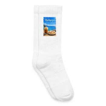 Guten Morgen Griechenland Kalimera Küsten Café - Kinder Tennissocken - Weiß - Rechts