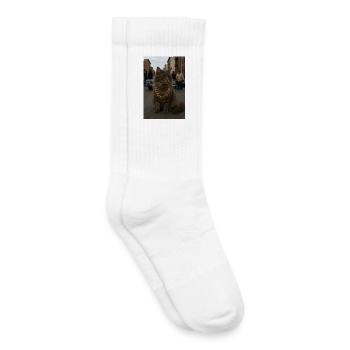 Gangsta Cat - Kinder Tennissocken - Weiß - Rechts