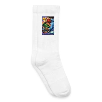 Wut ist Traurigkeit die nicht aufgefangen wurde - Kinder Tennissocken - Weiß - Rechts
