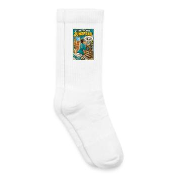 SternzeichenJungfrau - Ordnung trifft Urlaubshumor - Kinder Tennissocken - Weiß - Rechts
