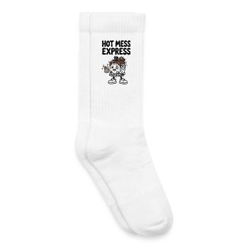 Hot Mess Express Kaffee-Lokomotive - Kinder Tennissocken - Weiß - Rechts