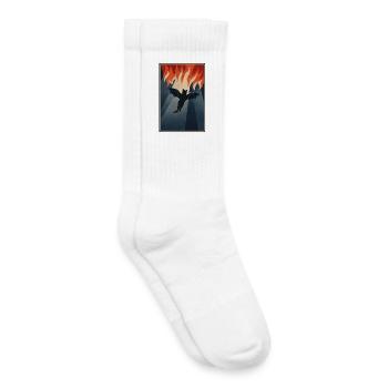 Hellcat - Cat from Hell - Kids Tennis Socks - white - Right