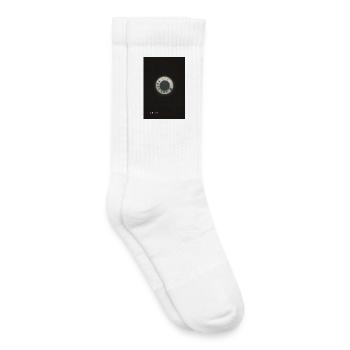 Hello – Vintage Wählscheiben Telefon - Kinder Tennissocken - Weiß - Rechts