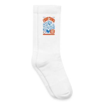 Urban Gardening Dirty Things Maybe Plants - Kids Tennis Socks - white - Right