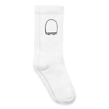 Black cap - Kids Tennis Socks - white - Right