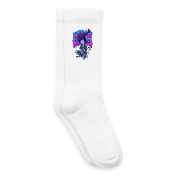 Urban Dreamer Lofi Anime Girl Graffiti Streetwear - Kids Tennis Socks - white - Right
