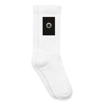 Rotary Phone – Vintage Telephone Poster - Kids Tennis Socks - white - Right