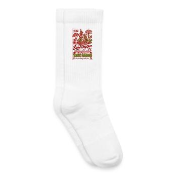 Urban Gardening Toxic Garden All Plants Are Edible - Kids Tennis Socks - white - Right