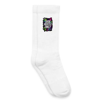Side hustle - urban graffiti style - Kids Tennis Socks - white - Right