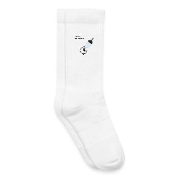 Introvert Shower Humor Alone Time - Kids Tennis Socks - white - Right