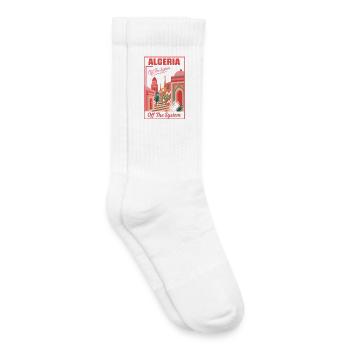 Algeria Off The System – Colorful Landscape - Kids Tennis Socks - white - Right