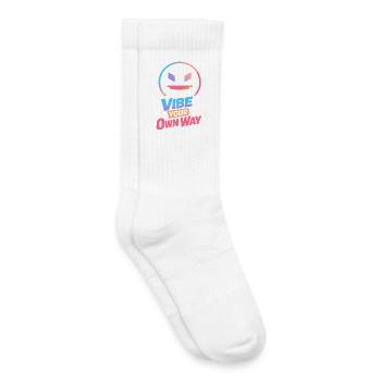 Vibe Your Own Way - Kids Tennis Socks - white - Right