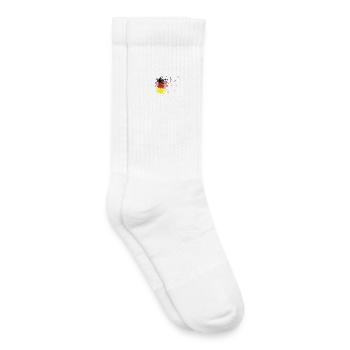 Deutschlandflagge Spray Style - Kinder Tennissocken - Weiß - Rechts