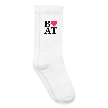 Bateau - Chaussettes de tennis bio enfant - blanc - Droite