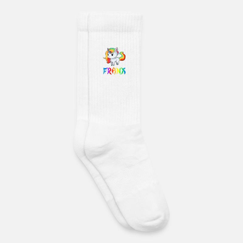 Frank Einhorn - Kinder Tennissocken - Weiß