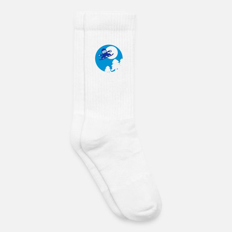 snowboader2 - Chaussettes de tennis bio enfant - blanc