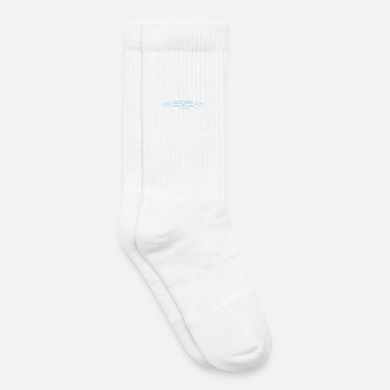 Wassertropfen waterdrop - Kinder Tennissocken - Weiß