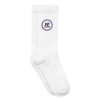 10 years - Kids Tennis Socks - white - Right