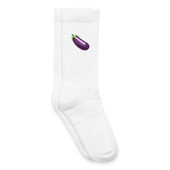 Aubergine - Kinder Tennissocken - Weiß - Rechts