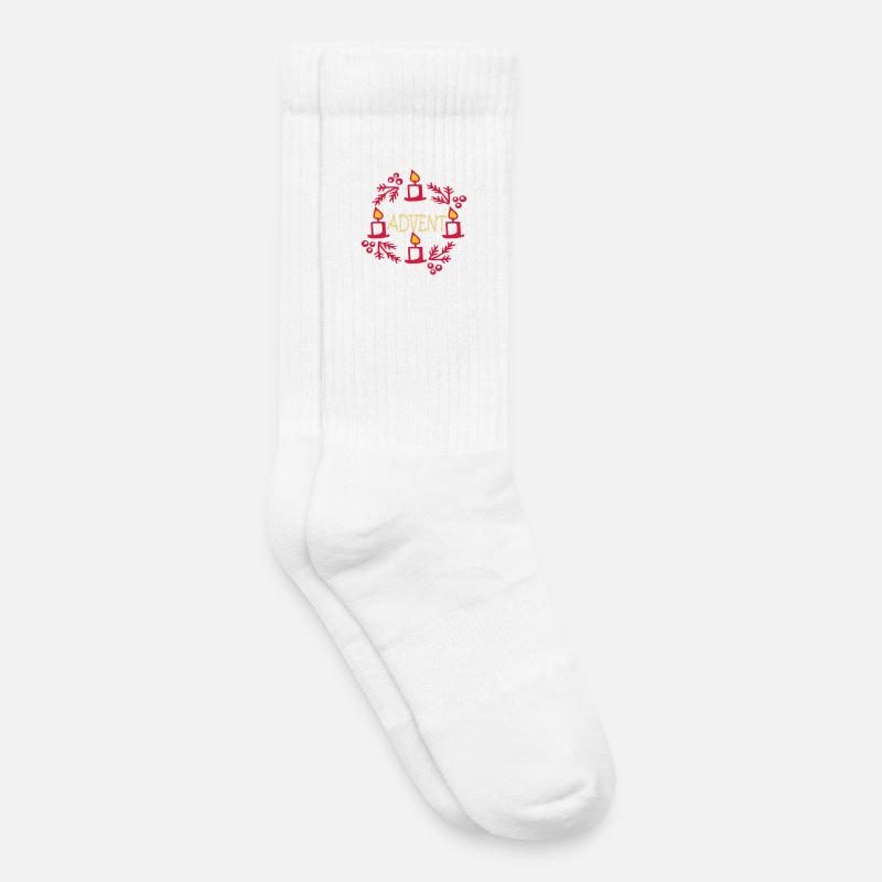 Advent - Kids Tennis Socks - white
