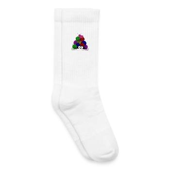 So viel Wolle so wenig Zeit! Garnknäuel witzig - Kinder Tennissocken - Weiß - Rechts