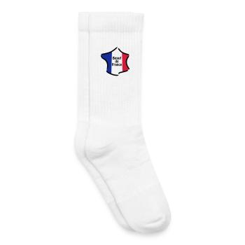 Beauf de France - Chaussettes de tennis bio enfant - blanc - Droite