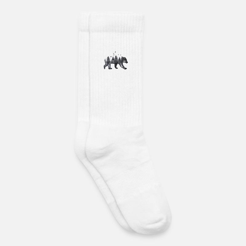 Bär - Kinder Tennissocken - Weiß